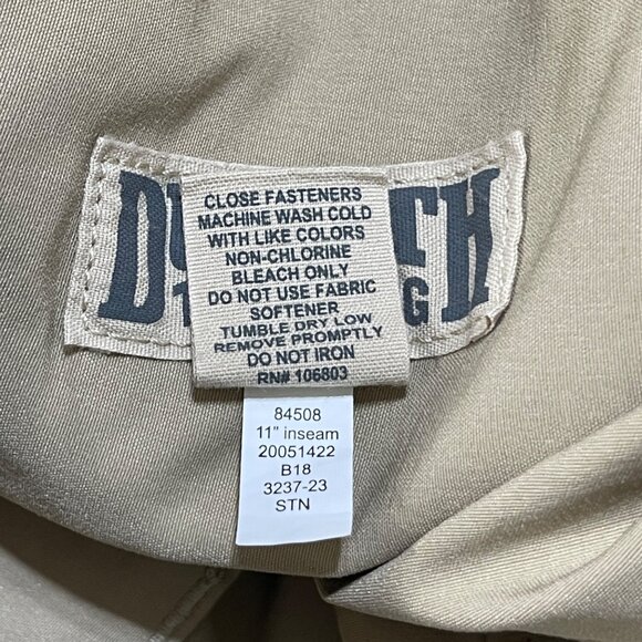 Duluth Tranding Co Men's DuluthFlex Dry on the Fly Khaki  11" Cargo Shorts 2XL - Picture 6 of 6